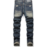 Men's Personality Retro holes Jeans